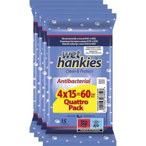 Wet Hankies антибактериални кърпи